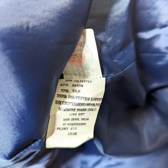 Vintage Givenchy Sport Blazer Silk Blend 12 Academia Old Money Quiet Luxury - Picture 7 of 16